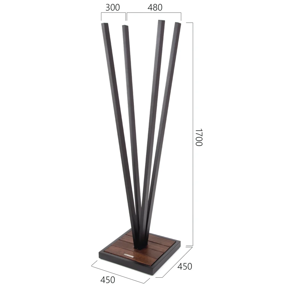 Indoor firewood rack VEE dimensions